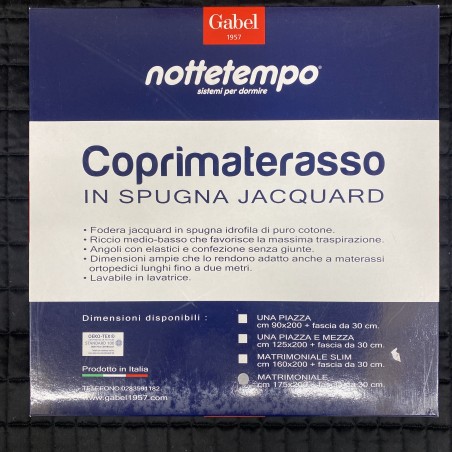 COPRIMATERASSO NOTTETEMPO IN SPUGNA JACQUARD GABEL