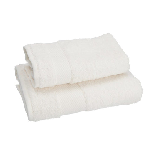 Gabel Set Asciugamani 1+1 Spugna Mille — Bianco