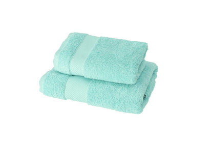 Gabel Set Asciugamani 1+1 Spugna Mille — Verde Turchese