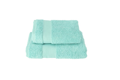 Gabel Set Asciugamani 1+1 Spugna Mille — Verde Turchese