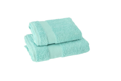 Gabel Set Asciugamani 1+1 Spugna Mille — Verde Turchese