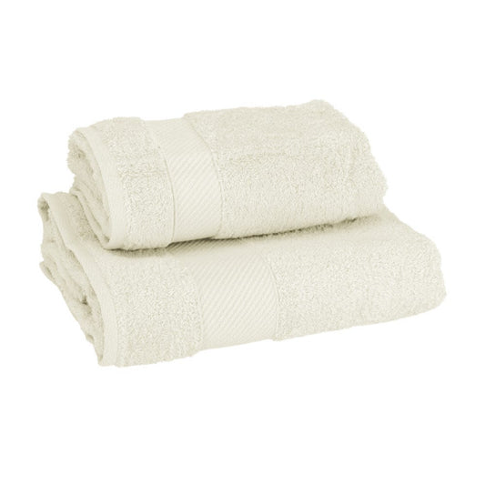 Gabel Set Asciugamani 1+1 Spugna Mille — Bianco Lana