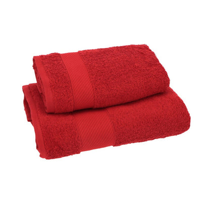 Gabel Set Asciugamani 1+1 Spugna Mille — Rosso