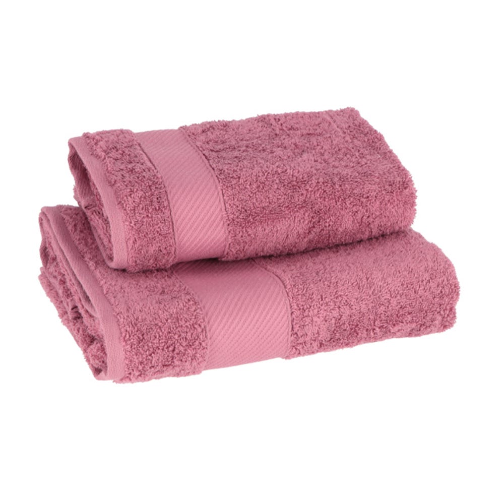Gabel Set Asciugamani 1+1 Spugna Mille — Mauve