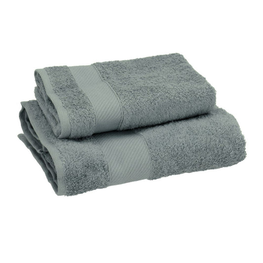 Gabel Set Asciugamani 1+1 Spugna Mille — Grigio Scuro