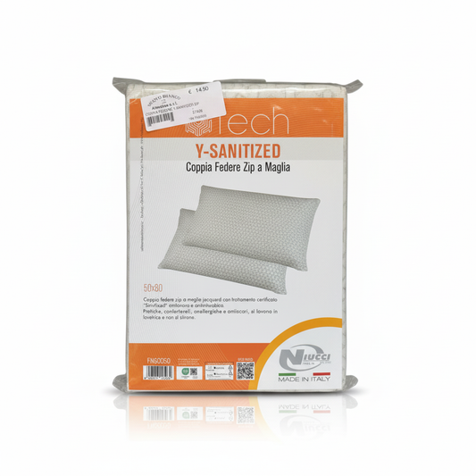 Y-Tech – Coppia Federe Zip a Maglia Sanitizzate