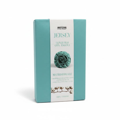 Lenzuolo Jersey Verde Acqua
