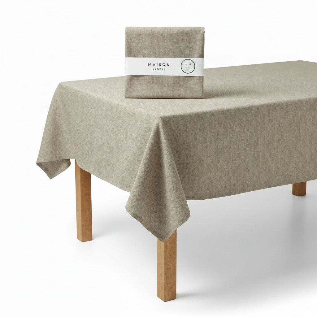 Tovaglia Rettangolare Korin MAISON SUCRÉE Tortora 155x180