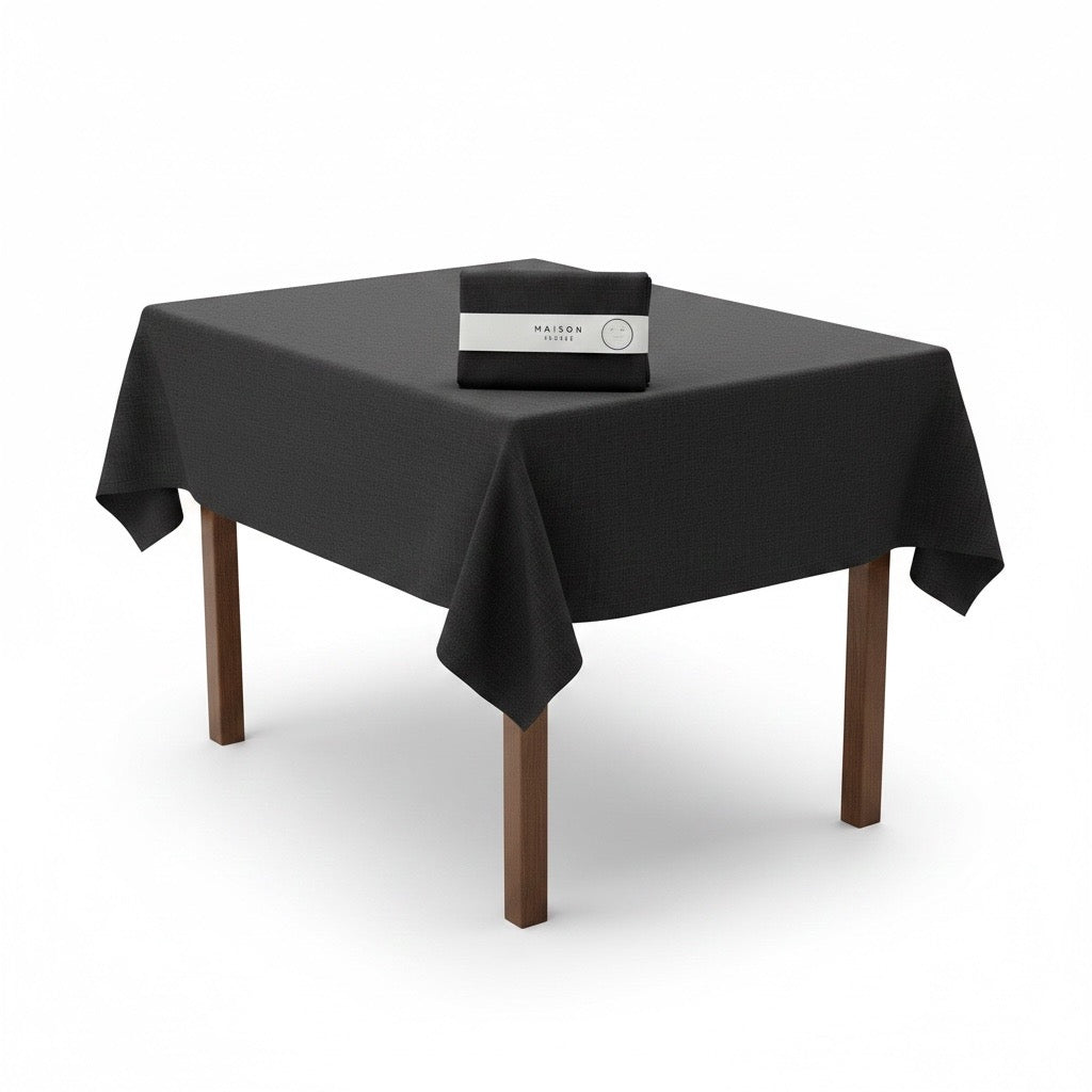 Tovaglia Korin MAISON SUCRÉE Nero 155x265