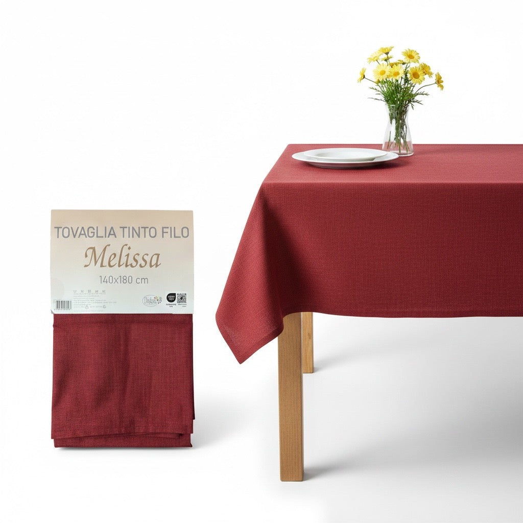 Tovaglia Melissa 140x180 Bordeaux