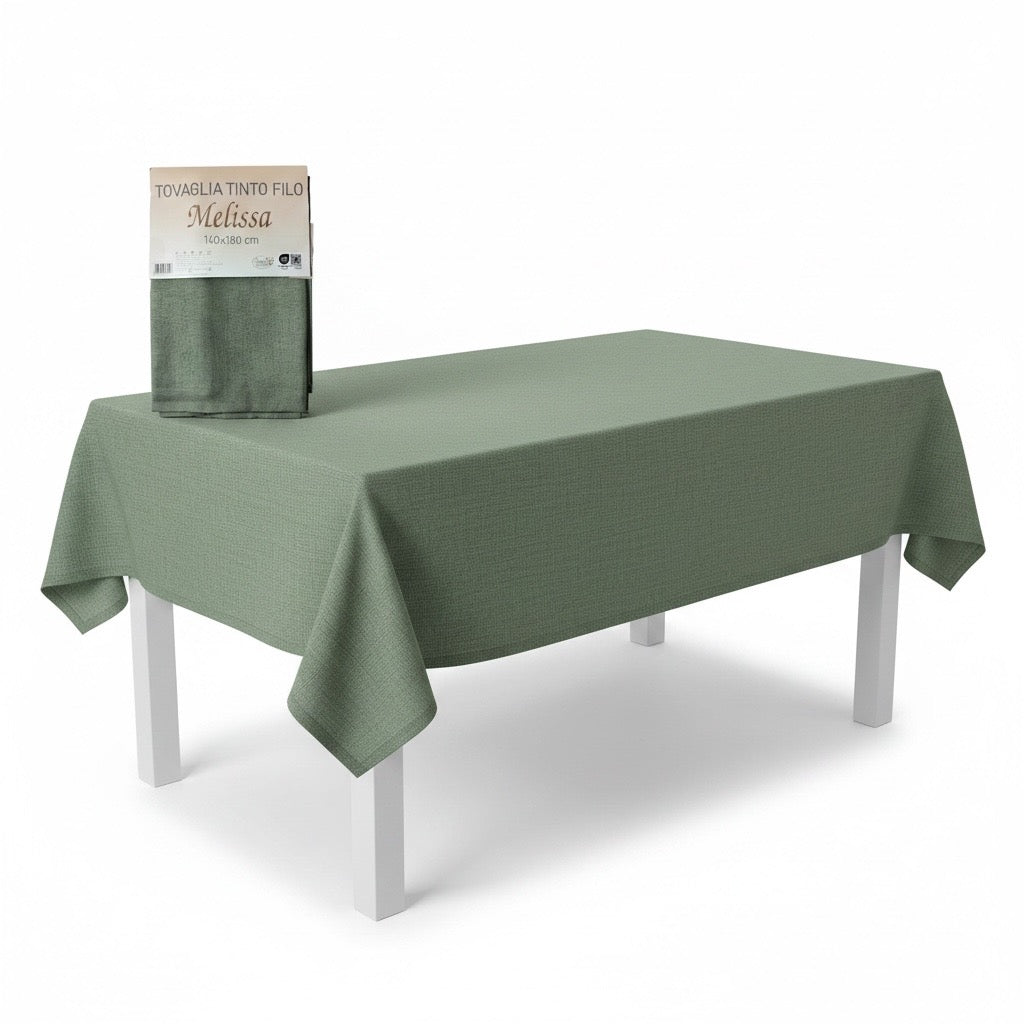 Tovaglia Melissa 140x180 Verde Salvia