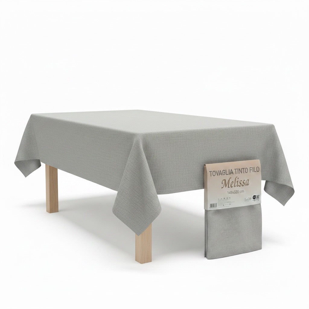 Tovaglia Melissa 140x320 Grigio Chiaro