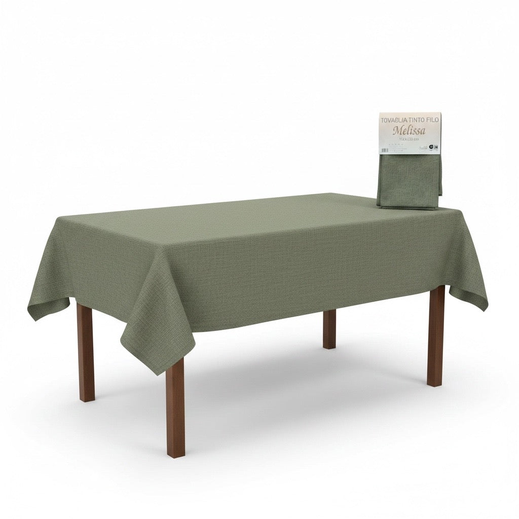 Tovaglia Melissa 140x320 Verde Salvia