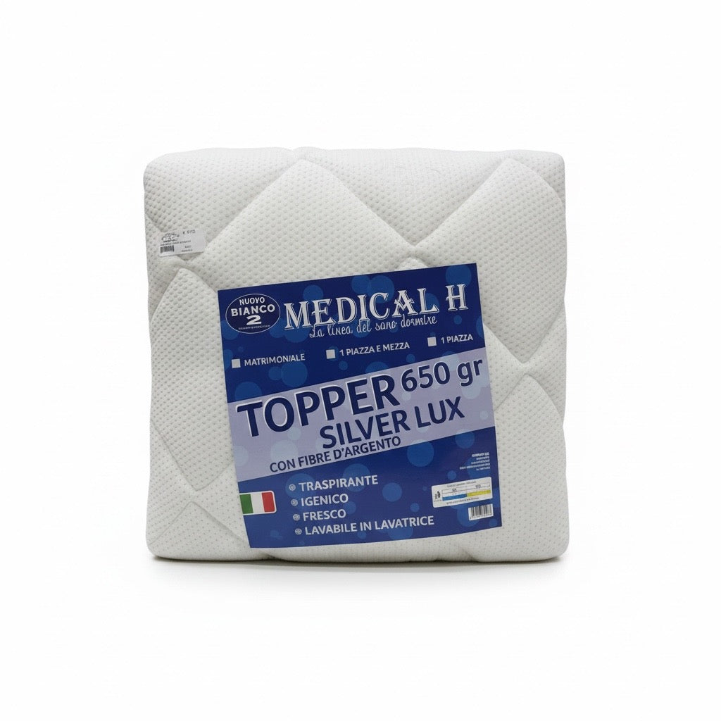 Topper Silver Lux 650 gr matrimoniale