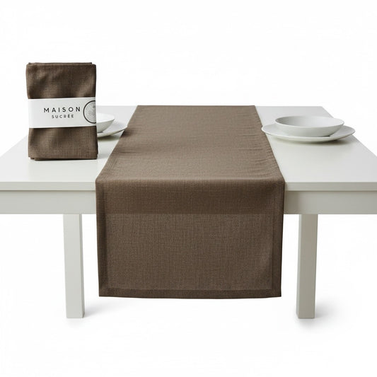 Runner Korin MAISON SUCRÉE Cioccolato 45x150
