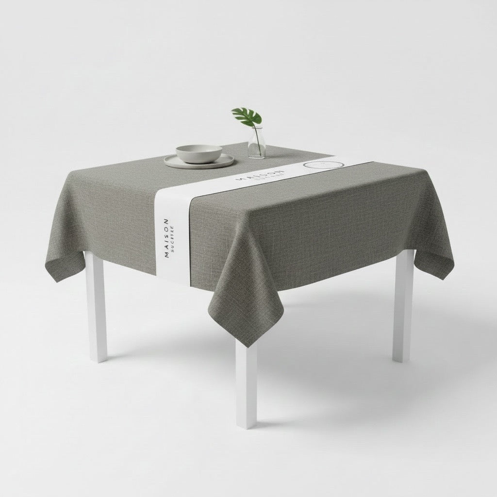 Tovaglia Korin MAISON SUCRÉE Grigio 155x155